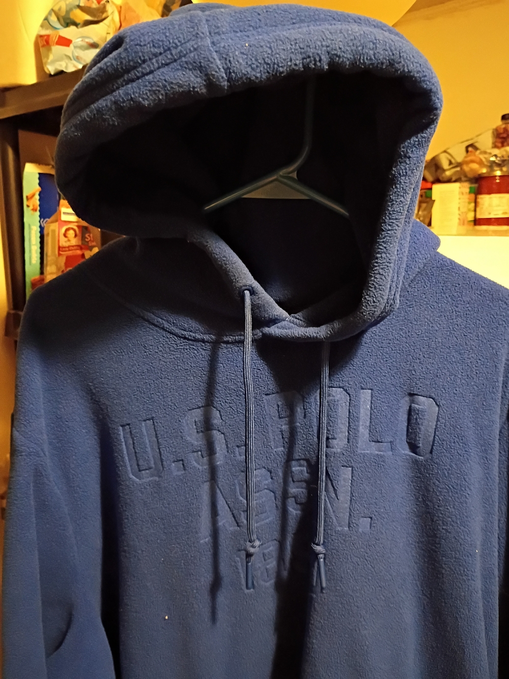 U.S. Polo Assn. Men's Hooded Fleece Sweatshirt - Navy Blue